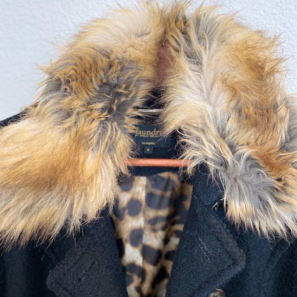 Laundry by Shelli Segal Black Coat 8 - Picture 3 of 6